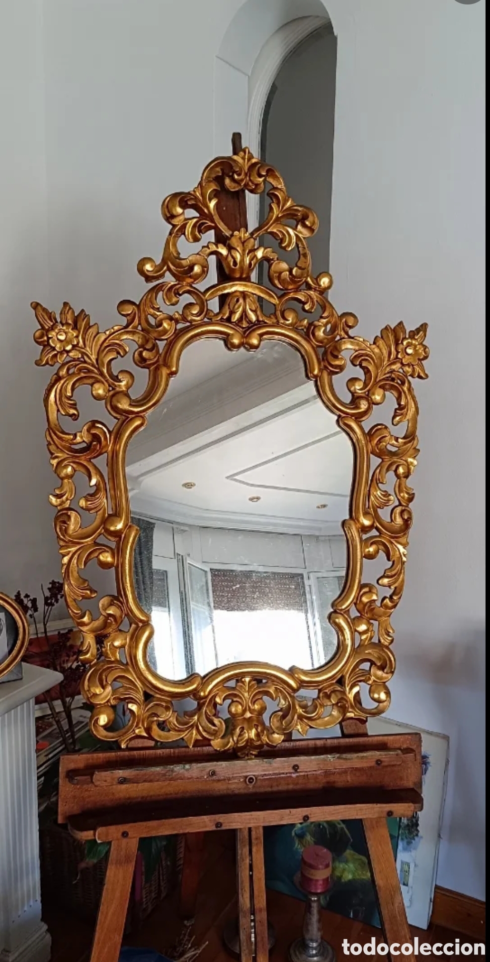 Antig&uuml;edades: Espejo cornucopia antiguo - Foto 3
