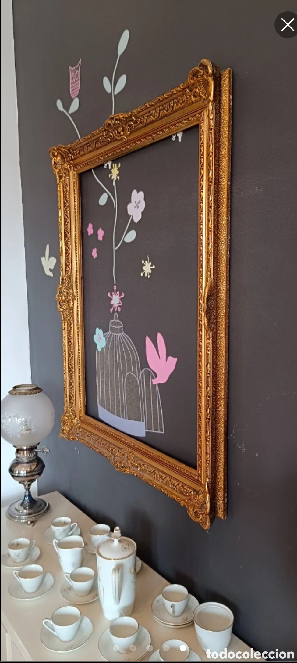 Antig&uuml;edades: Marco dorado estilo Rococ&oacute; - Foto 6