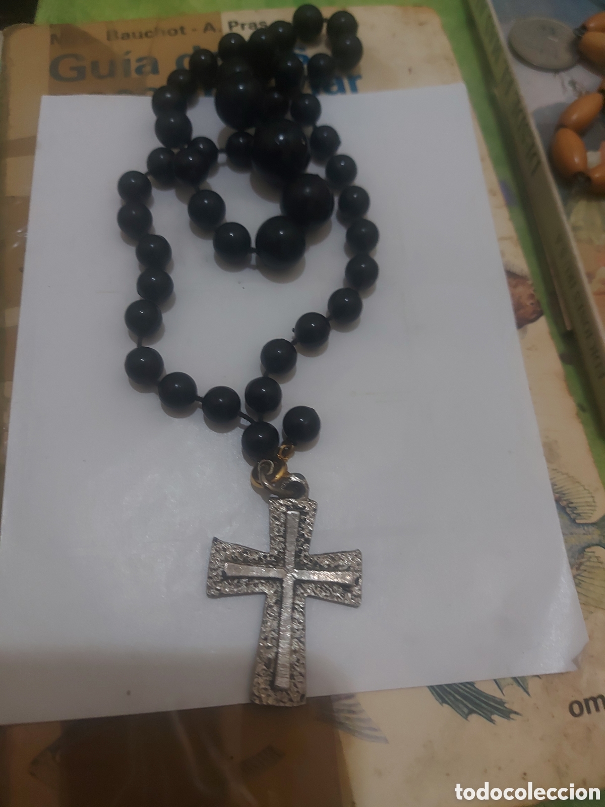 Antig&uuml;edades: collar de perlas negras - Foto 2