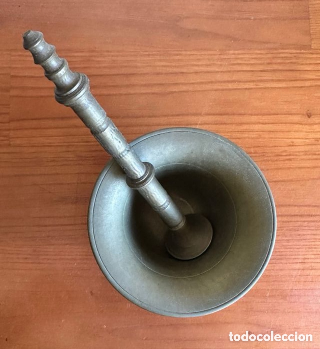 Antig&uuml;edades: Almirez antiguo de bronce - Foto 2