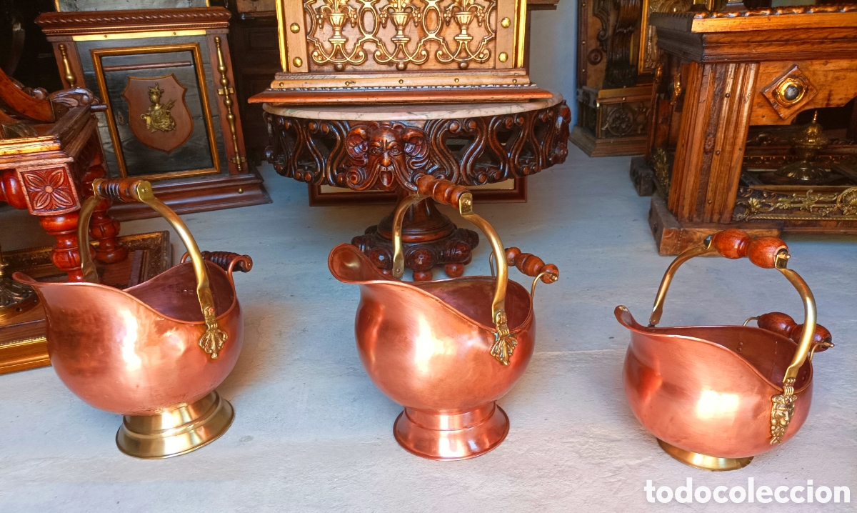 Antiquit&eacute;s: Conjunto de Tres Carboneras originales