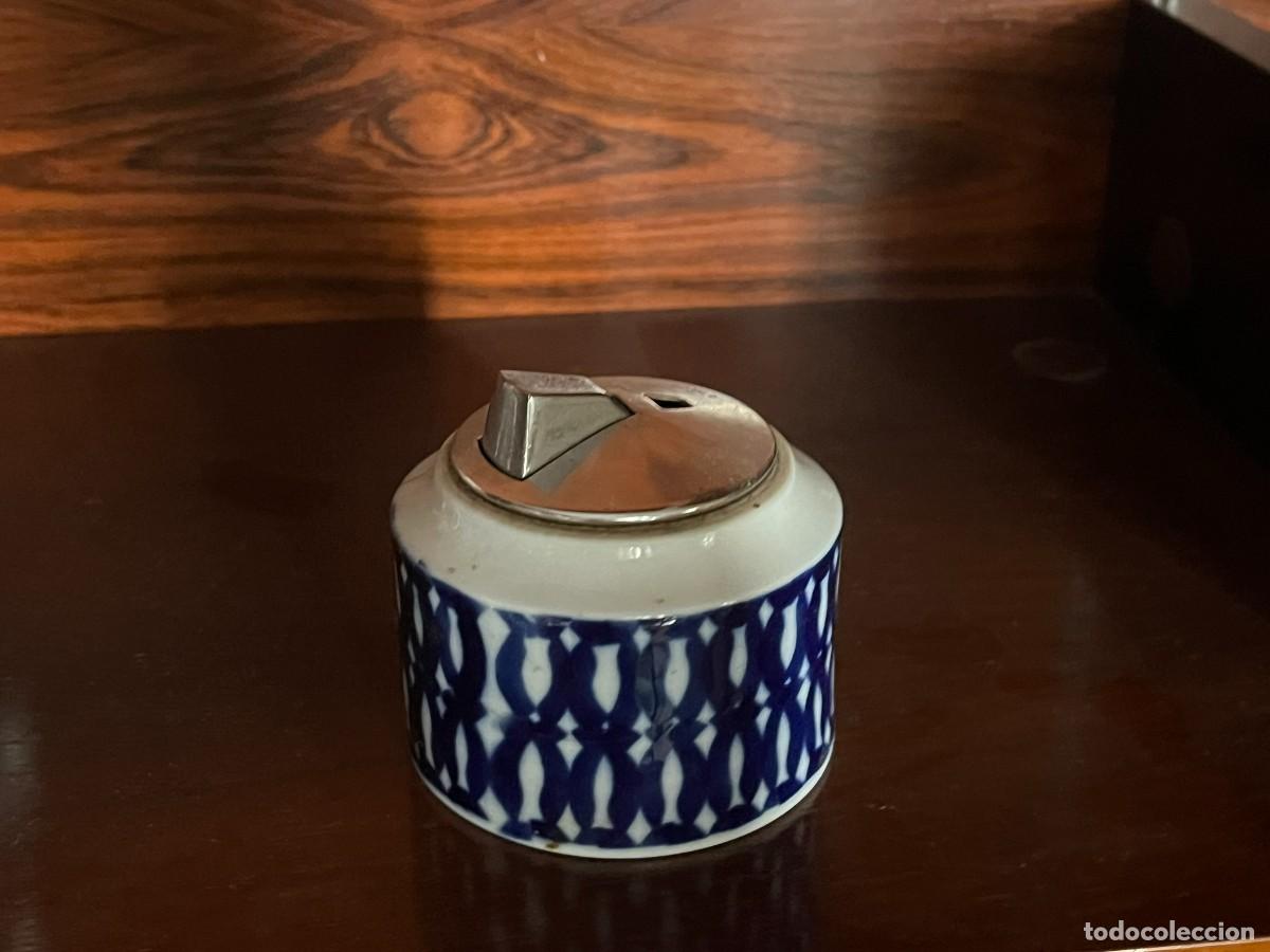 Antig&uuml;edades: Encendedor mechero de mesa Sargadelos - Foto 2