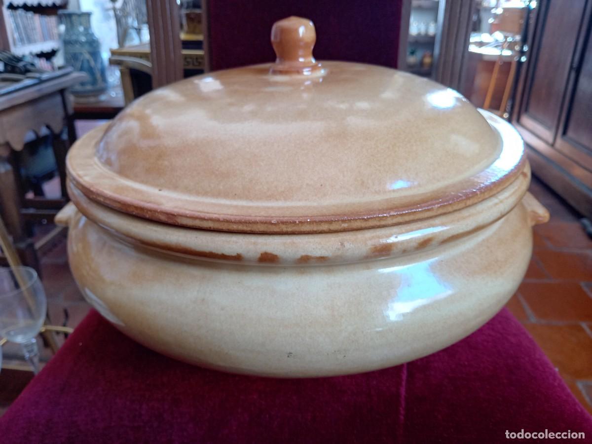 Antig&uuml;edades: Olla grande de barro cocido y vidriada - Foto 1