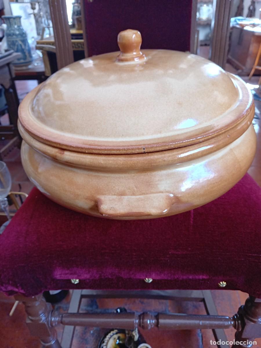Antig&uuml;edades: Olla grande de barro cocido y vidriada - Foto 4