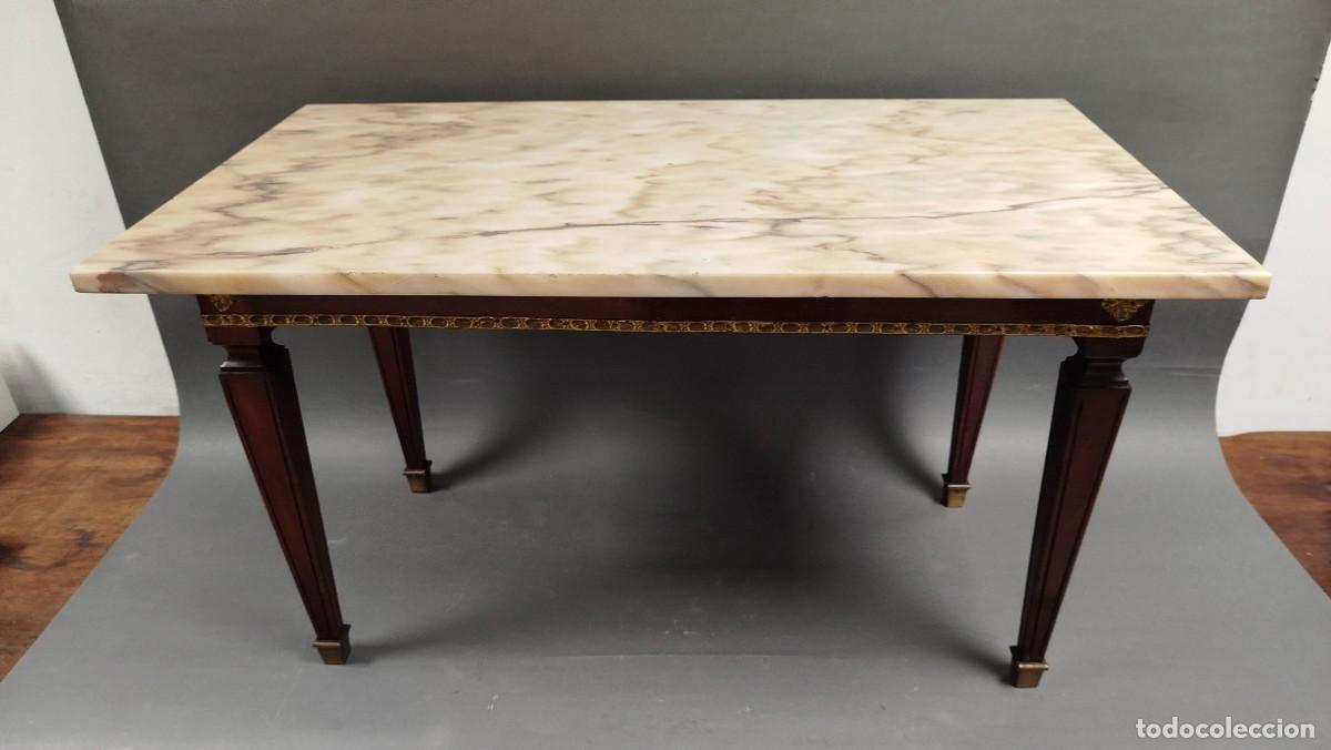 Antig&uuml;edades: MESA DE CENTRO RECTANGULAR MARMOL BLANCO - Foto 3