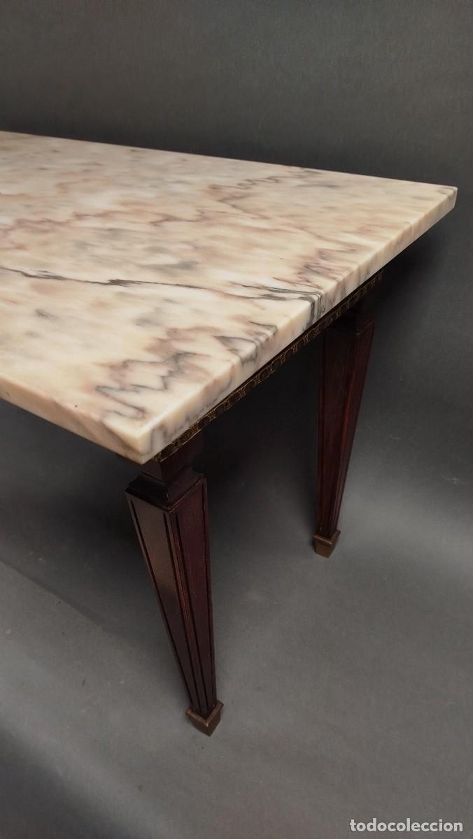 Antig&uuml;edades: MESA DE CENTRO RECTANGULAR MARMOL BLANCO - Foto 4