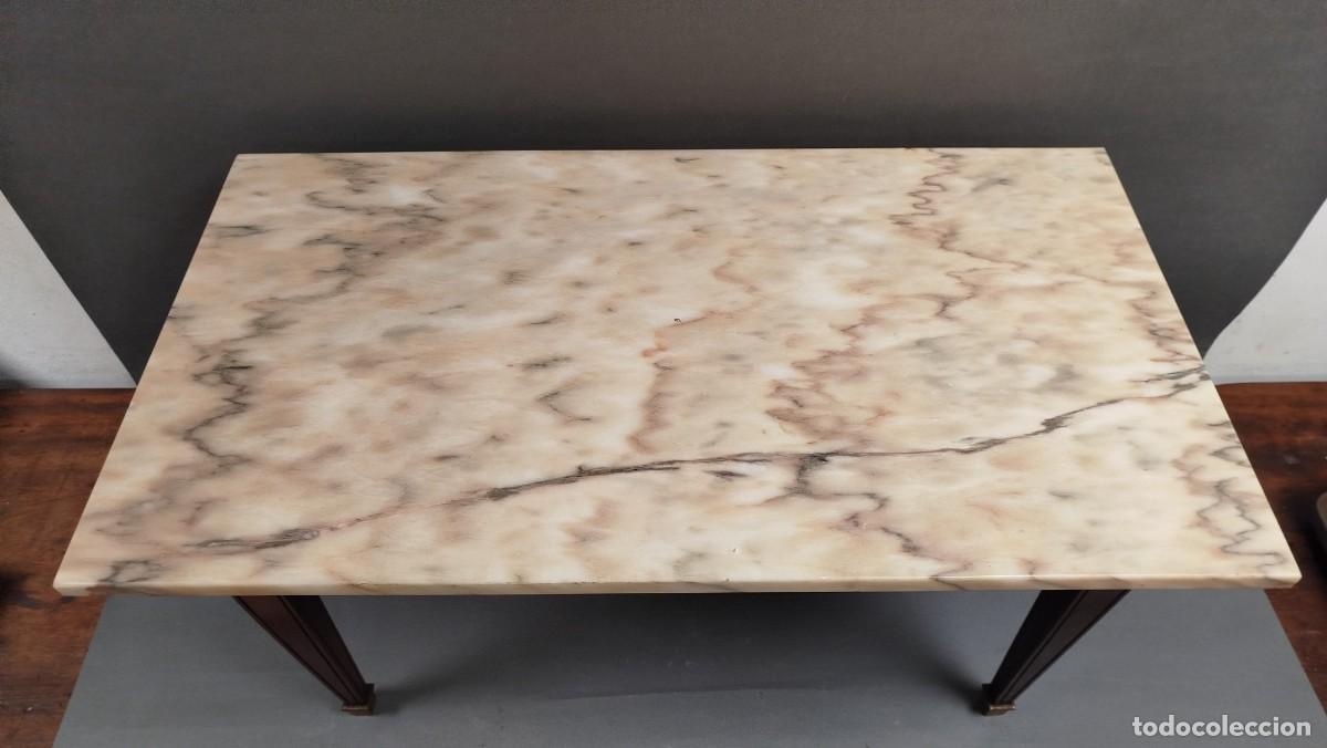 Antig&uuml;edades: MESA DE CENTRO RECTANGULAR MARMOL BLANCO - Foto 5