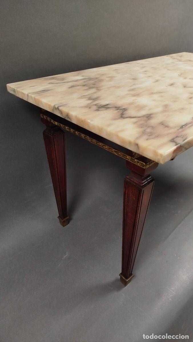 Antig&uuml;edades: MESA DE CENTRO RECTANGULAR MARMOL BLANCO - Foto 6