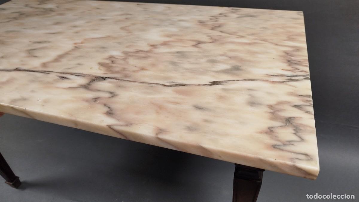 Antig&uuml;edades: MESA DE CENTRO RECTANGULAR MARMOL BLANCO - Foto 8