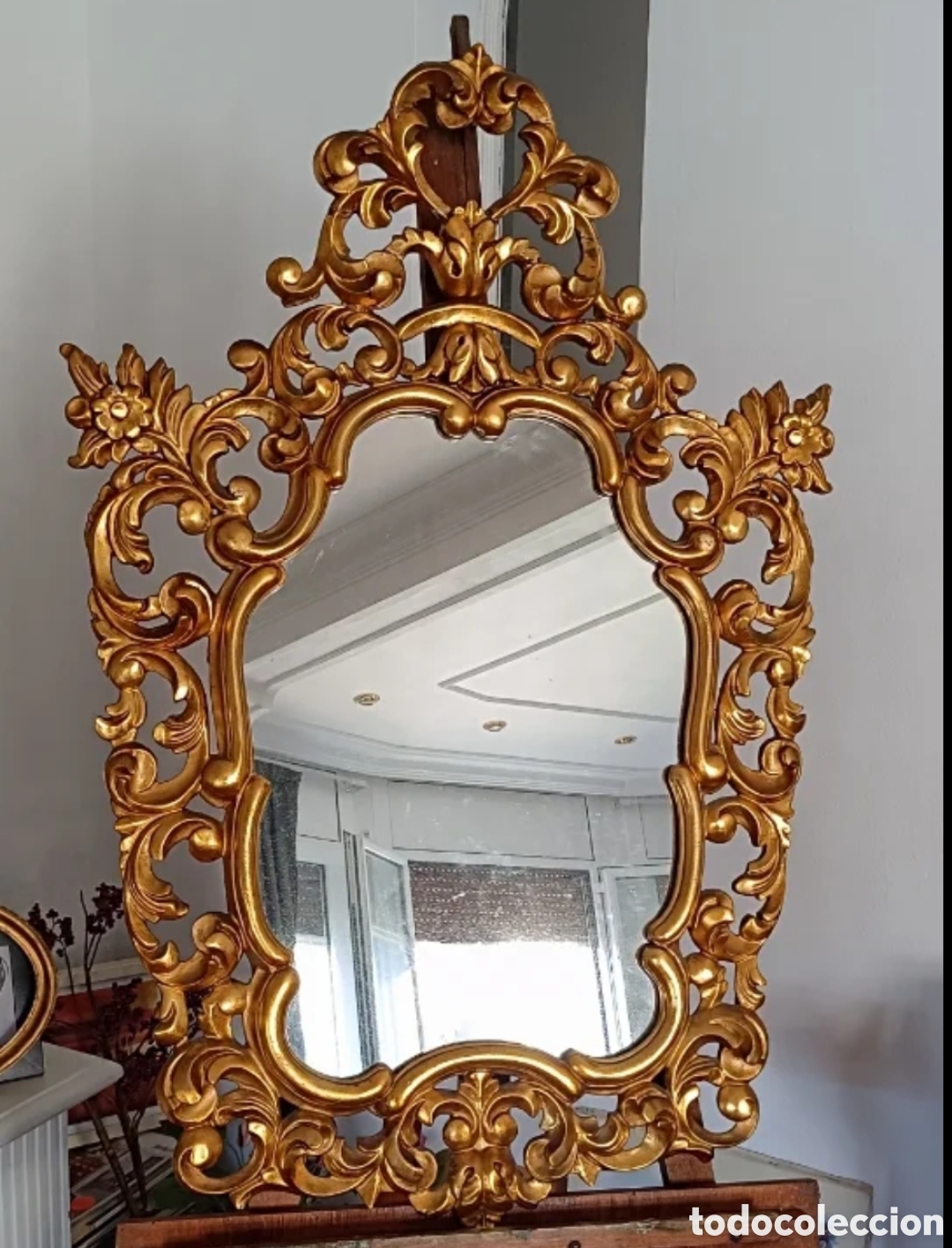 Antig&uuml;edades: Espejo cornucopia antiguo - Foto 1