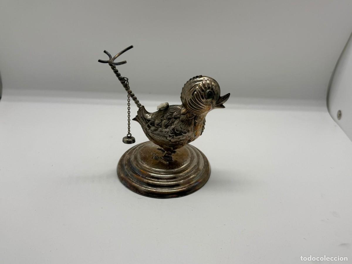 Antig&uuml;edades: Calienta copas antiguo en forma de p&aacute;jaro - Foto 3