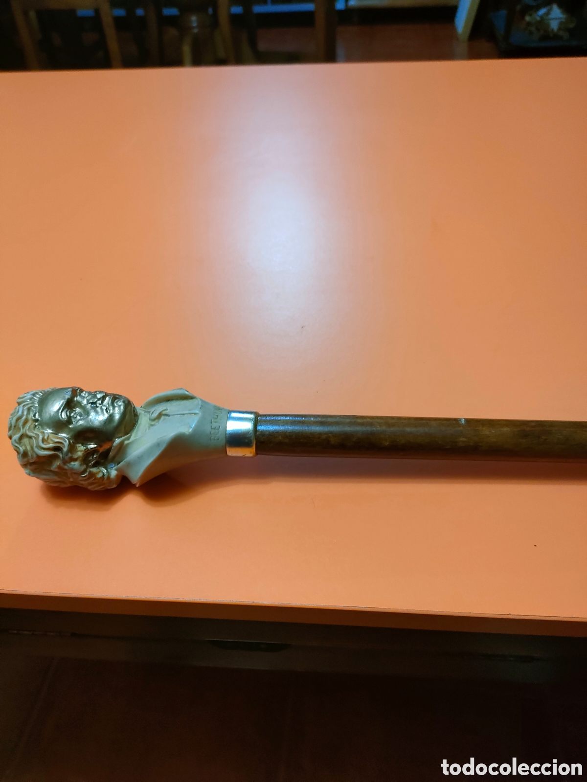 Antig&uuml;edades: Bast&oacute;n cabeza de resina Beethoven - Foto 3