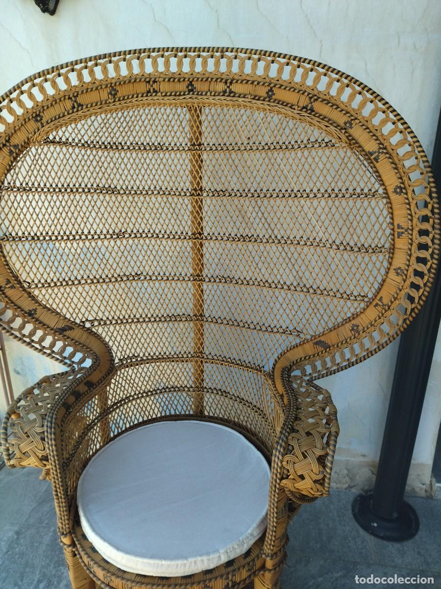 Antig&uuml;edades: Precioso sill&oacute;n de mimbre EMMANUELLE - Foto 5