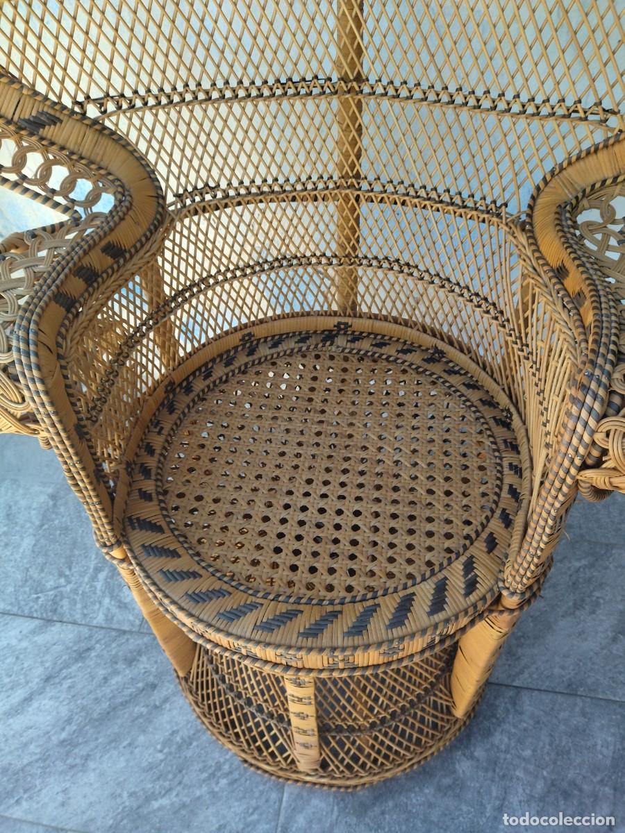 Antig&uuml;edades: Precioso sill&oacute;n de mimbre EMMANUELLE - Foto 8