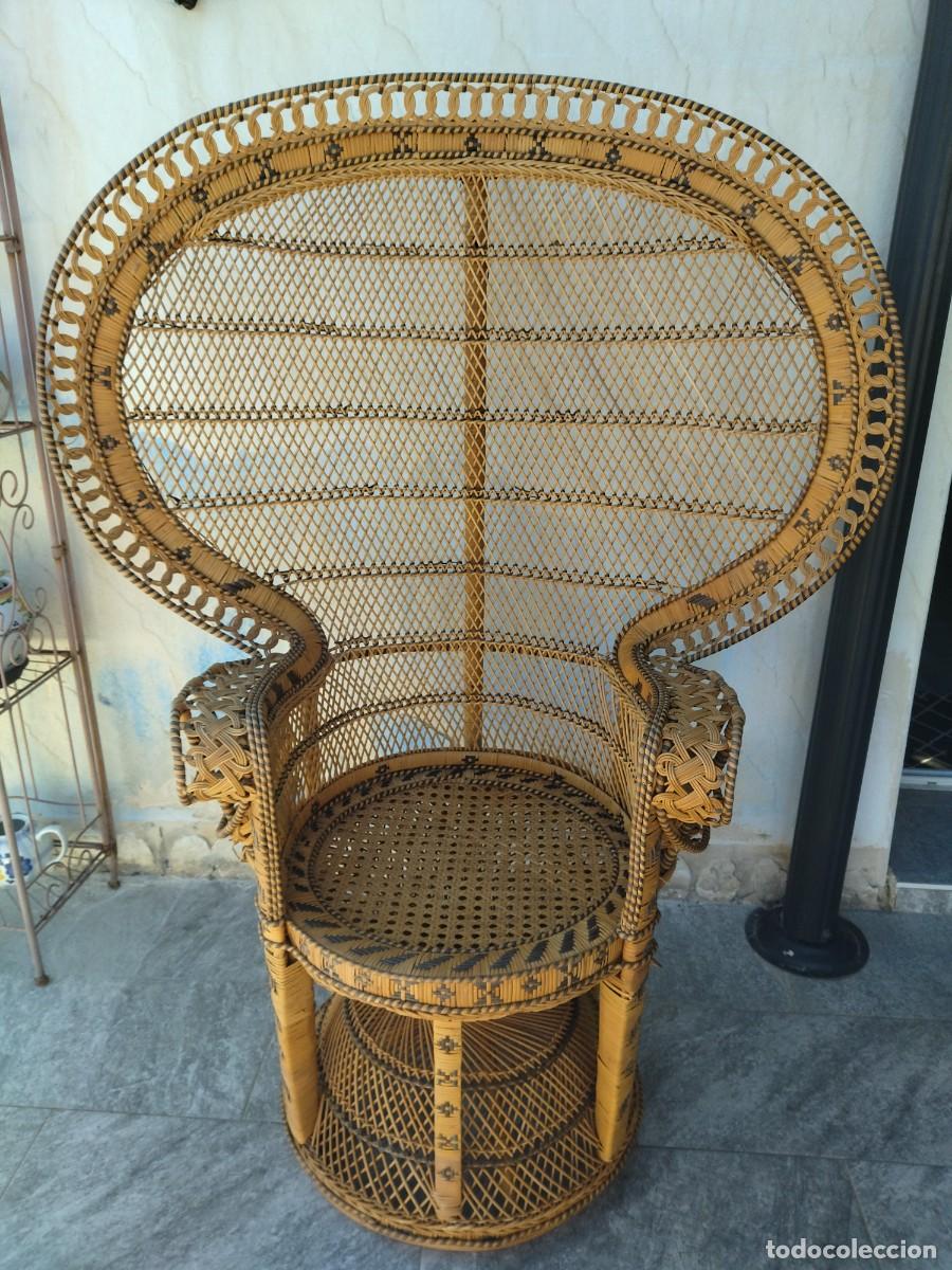 Antig&uuml;edades: Precioso sill&oacute;n de mimbre EMMANUELLE - Foto 10