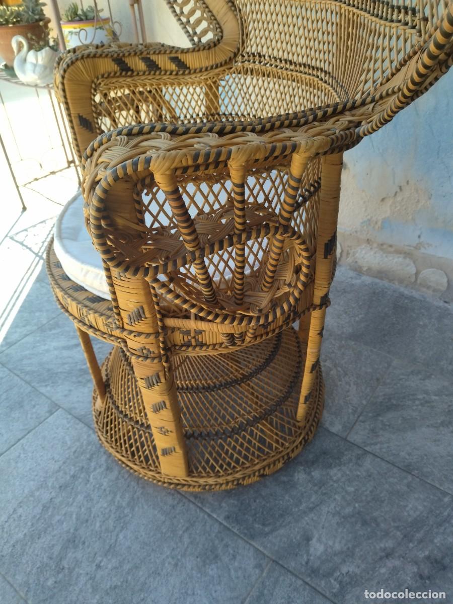 Antig&uuml;edades: Precioso sill&oacute;n de mimbre EMMANUELLE - Foto 11