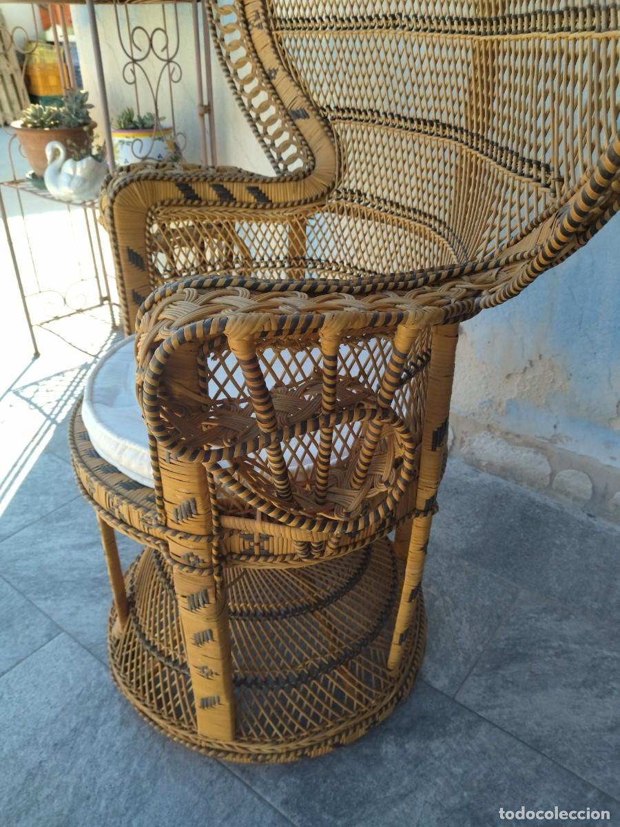 Antig&uuml;edades: Precioso sill&oacute;n de mimbre EMMANUELLE - Foto 12