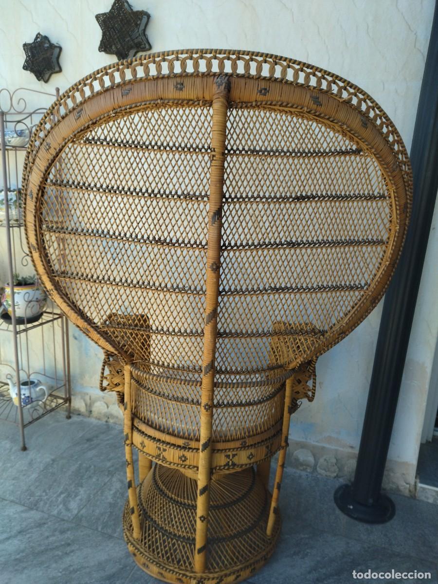 Antig&uuml;edades: Precioso sill&oacute;n de mimbre EMMANUELLE - Foto 14