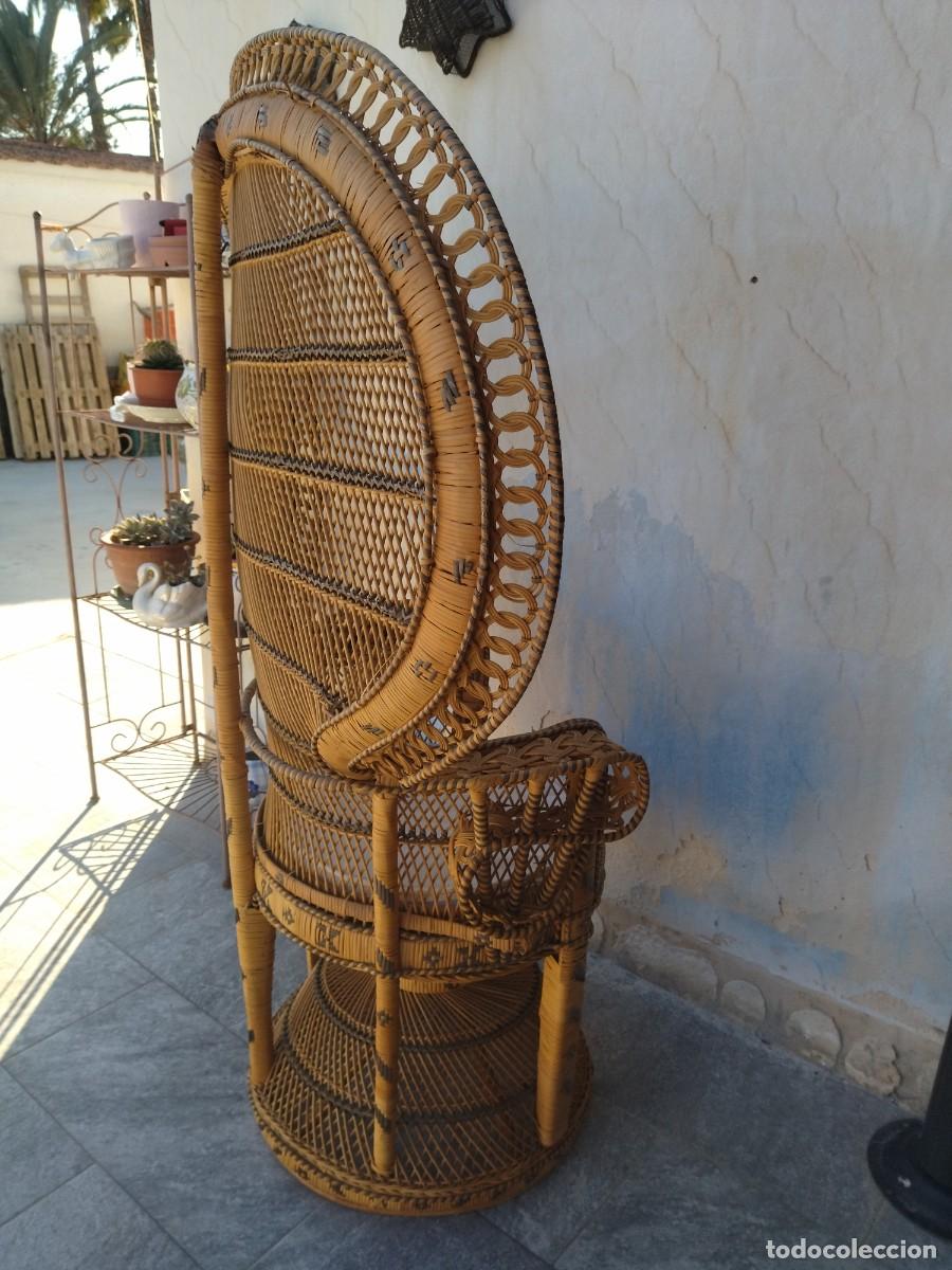 Antig&uuml;edades: Precioso sill&oacute;n de mimbre EMMANUELLE - Foto 15