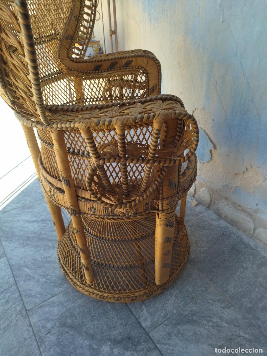 Antig&uuml;edades: Precioso sill&oacute;n de mimbre EMMANUELLE - Foto 16