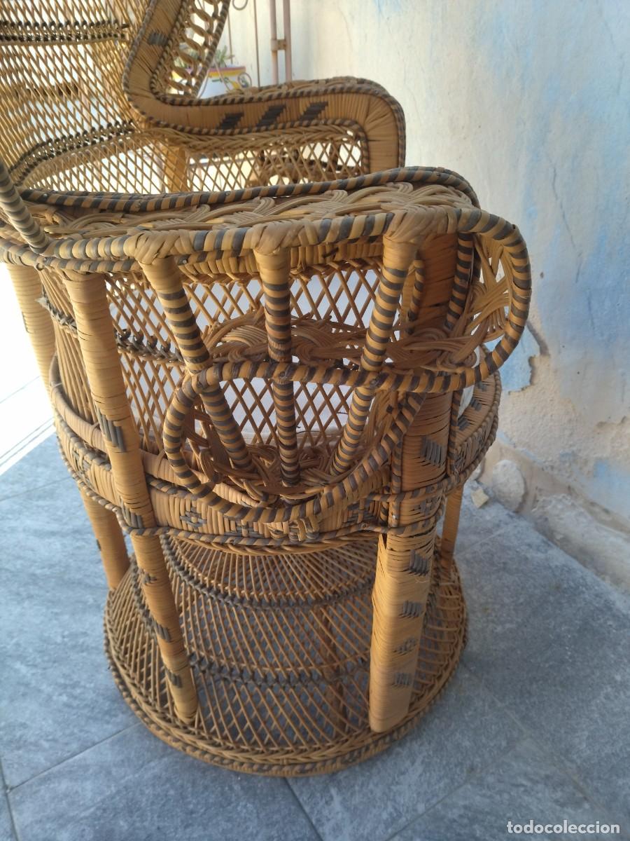 Antig&uuml;edades: Precioso sill&oacute;n de mimbre EMMANUELLE - Foto 17