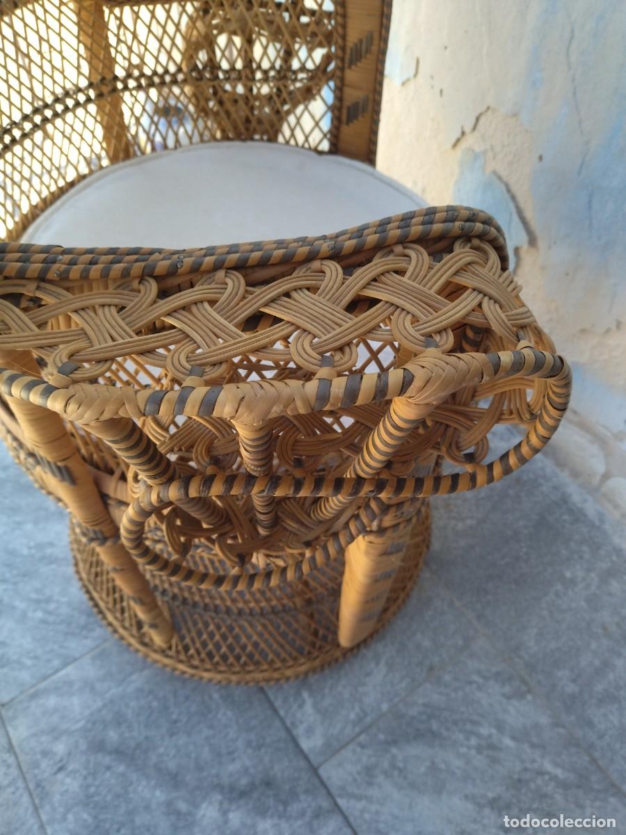Antig&uuml;edades: Precioso sill&oacute;n de mimbre EMMANUELLE - Foto 18