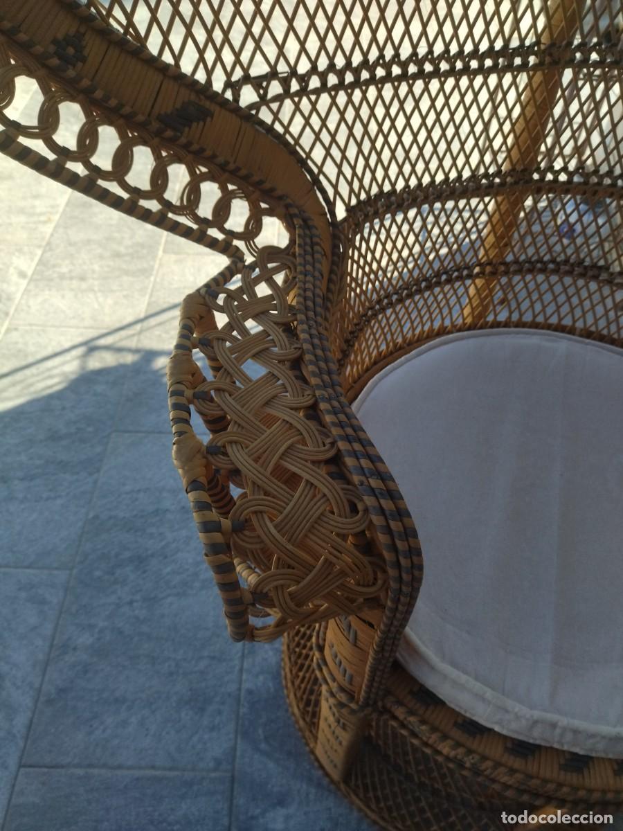Antig&uuml;edades: Precioso sill&oacute;n de mimbre EMMANUELLE - Foto 19