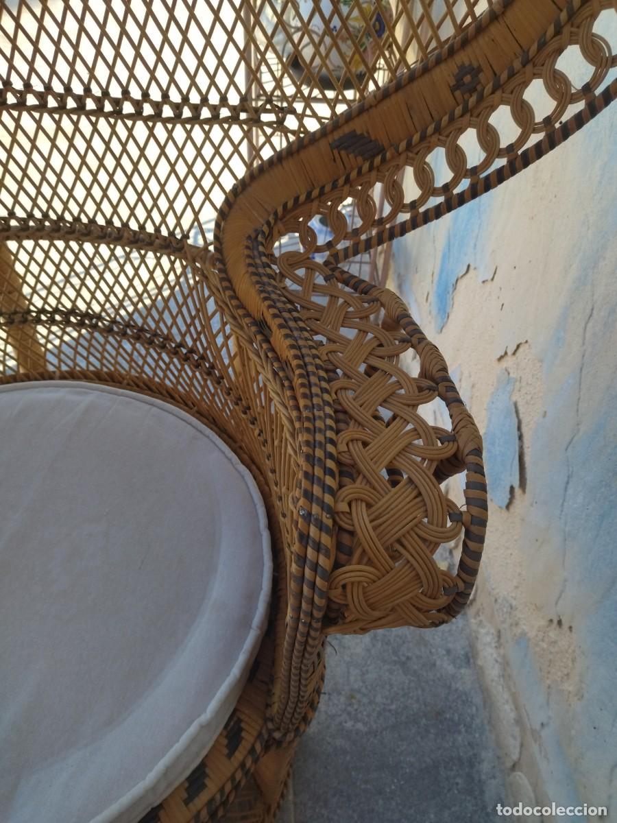 Antig&uuml;edades: Precioso sill&oacute;n de mimbre EMMANUELLE - Foto 20