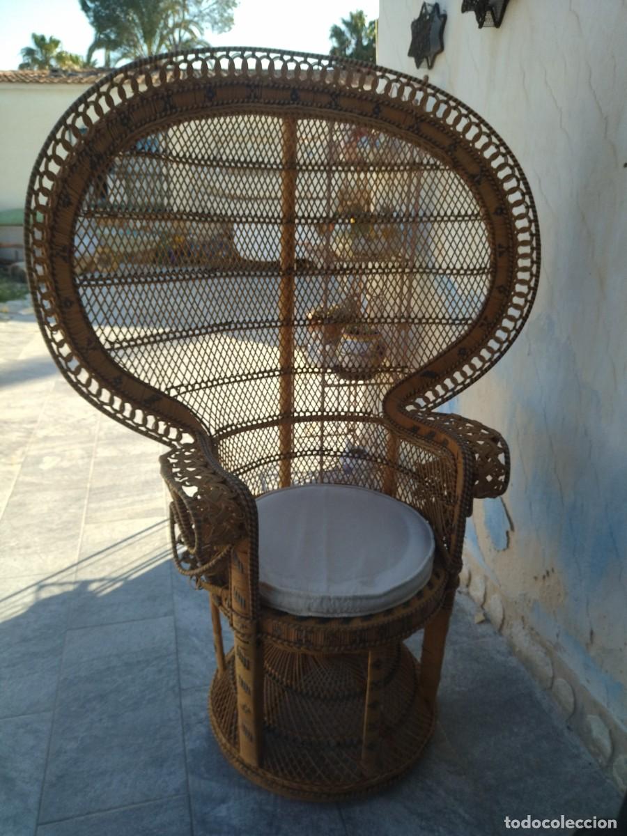 Antig&uuml;edades: Precioso sill&oacute;n de mimbre EMMANUELLE - Foto 22