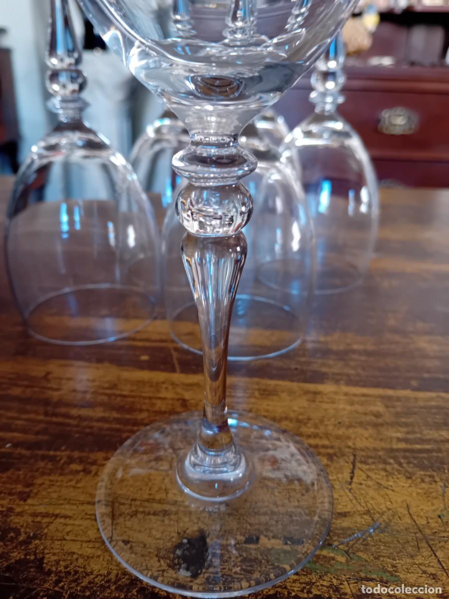 Antig&uuml;edades: 6 copas cristaler&iacute;a Arqu&eacute;s - Foto 4