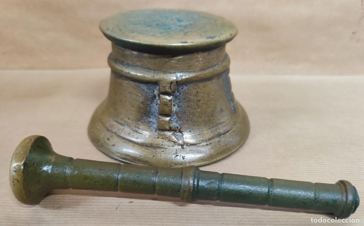 Antig&uuml;edades: ANTIGUO MORTERO DE BRONCE SIGLO XIX - Foto 4