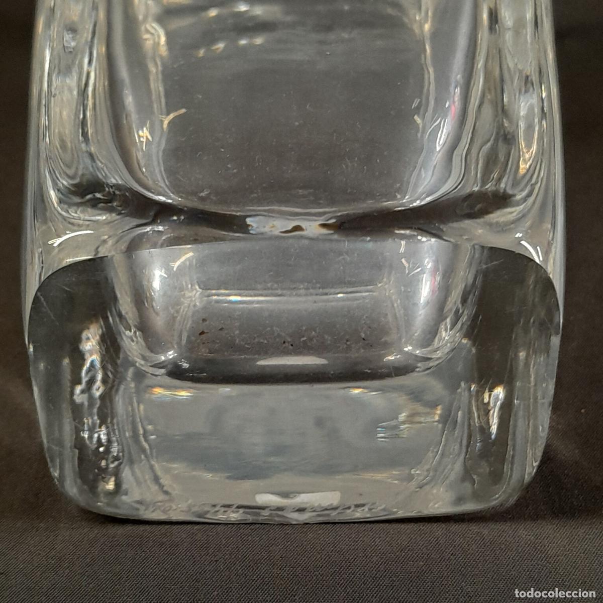 Antig&uuml;edades: FLORERO ORREFORS EN CRISTAL MACIZO. FORMA RECTANGULAR. MEDIADOS S. XX. - Foto 5