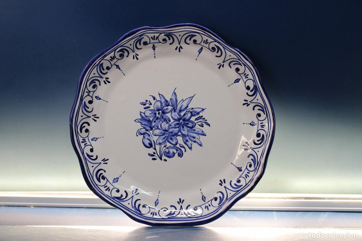 Antig&uuml;edades: Plato cer&aacute;mica de Talavera. - Foto 1