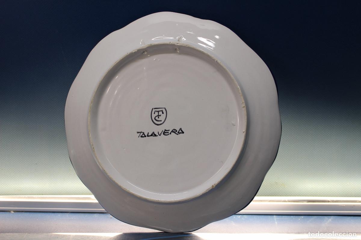 Antig&uuml;edades: Plato cer&aacute;mica de Talavera. - Foto 3