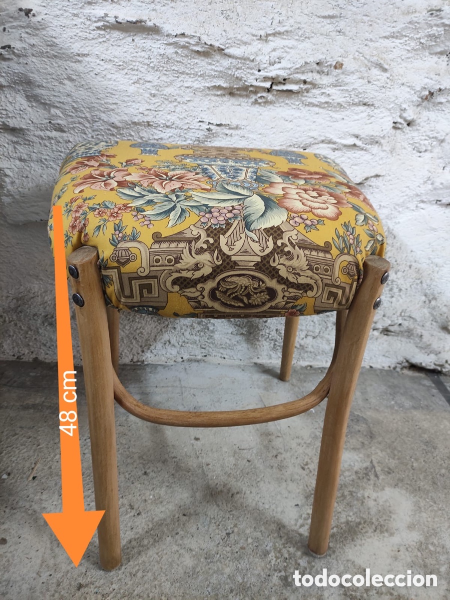 Antig&uuml;edades: Banco auxiliar estilo Thonet - Foto 5