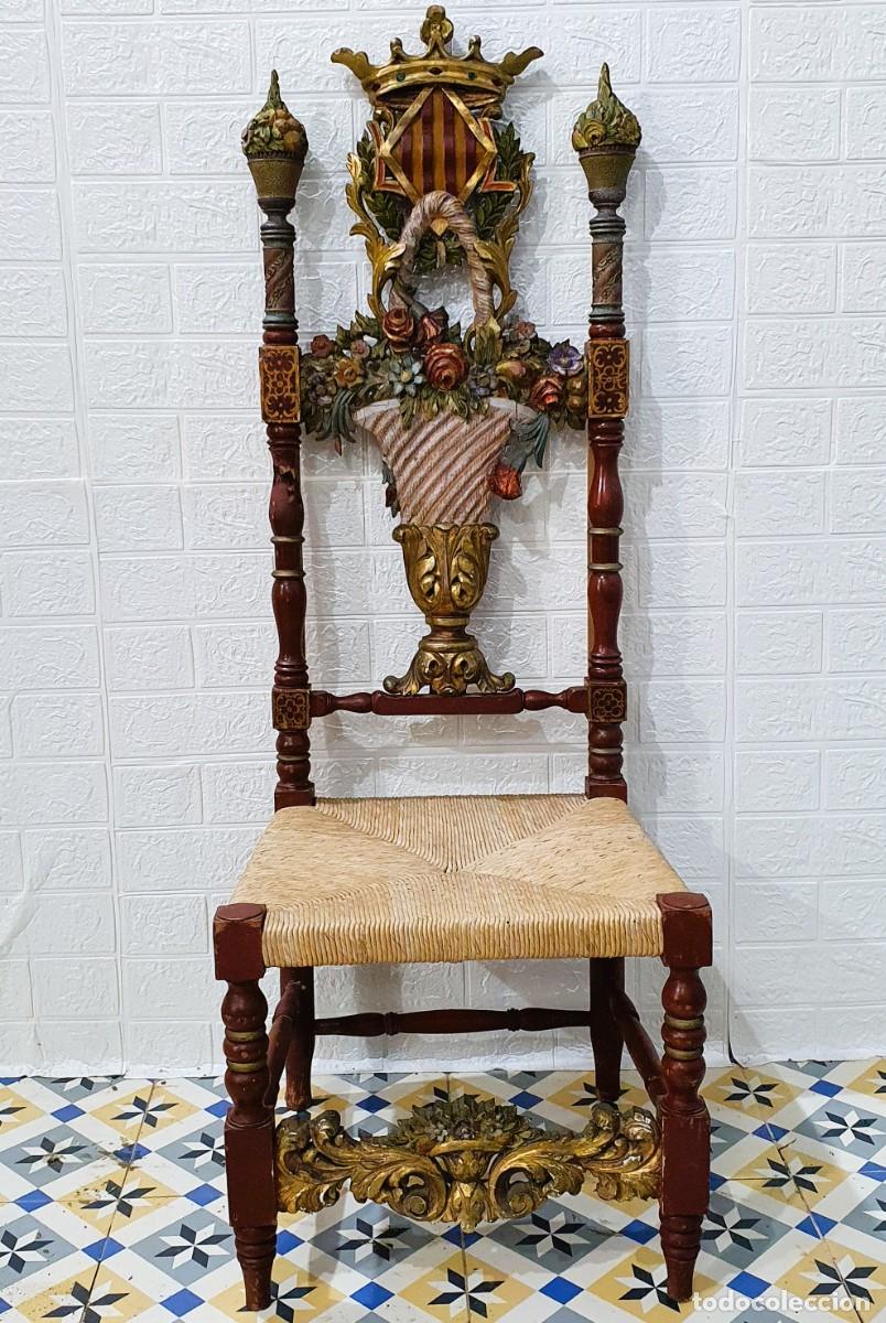 Antig&uuml;edades: Conjunto de sillas estilo Calos IV - Foto 3