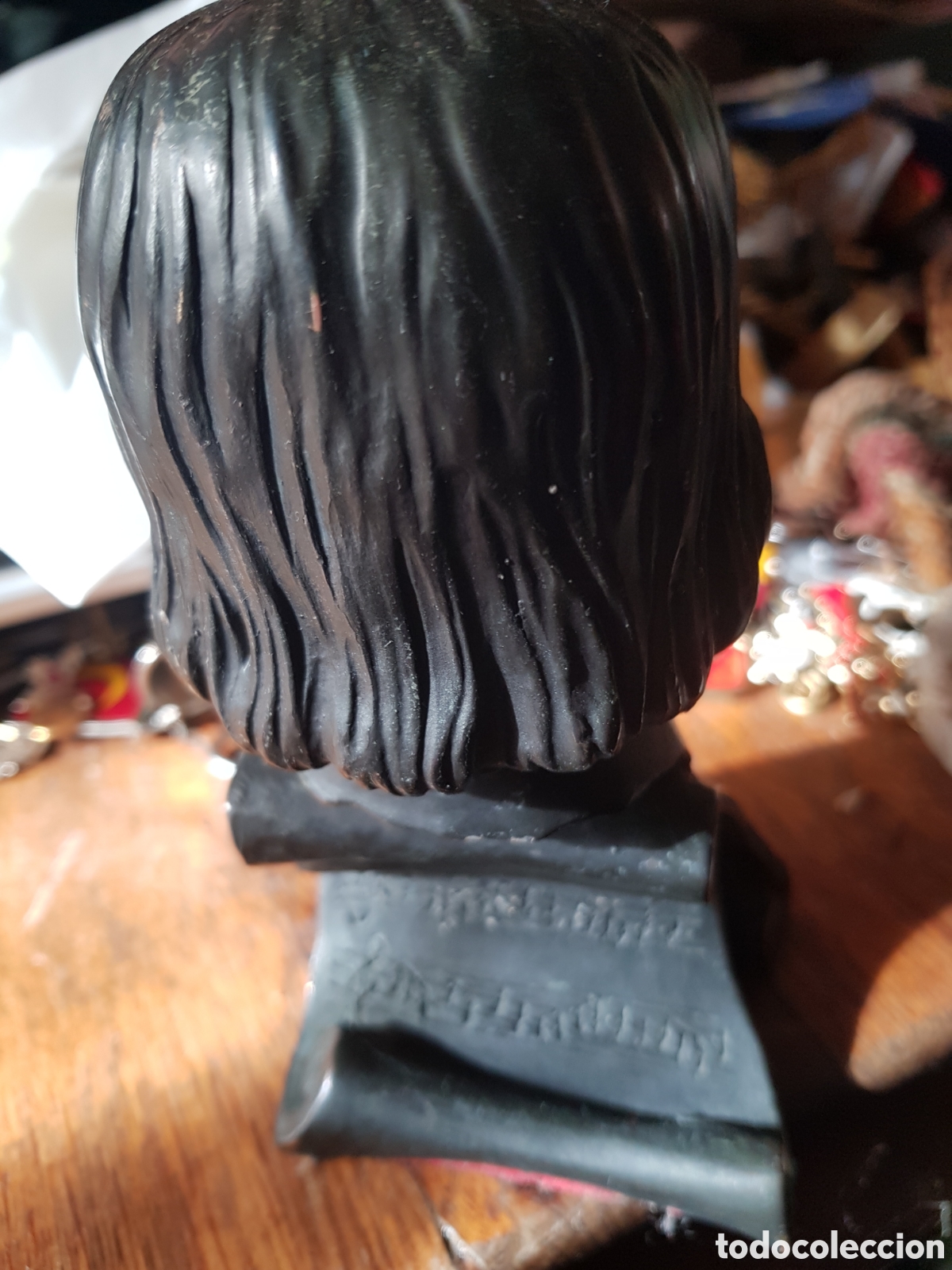 Antig&uuml;edades: ANTIGUO BUSTO DE METAL DE BRAHMS - Foto 3