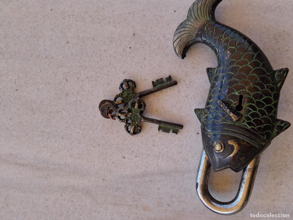 Antig&uuml;edades: GRAN CANDADO CON SUS LLAVES - Foto 2
