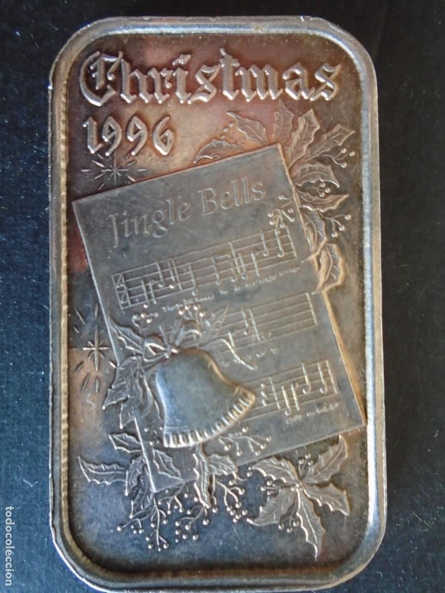 Antig&uuml;edades: (PLAN-250508)LINGOTE DE PLATA CHRISTMAS 1996 - Foto 1