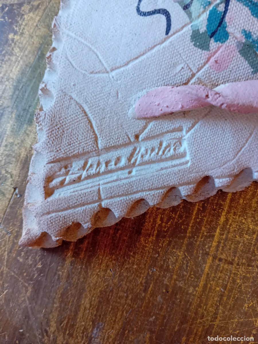 Antig&uuml;edades: Cesta de barro cocido, firmada - Foto 2