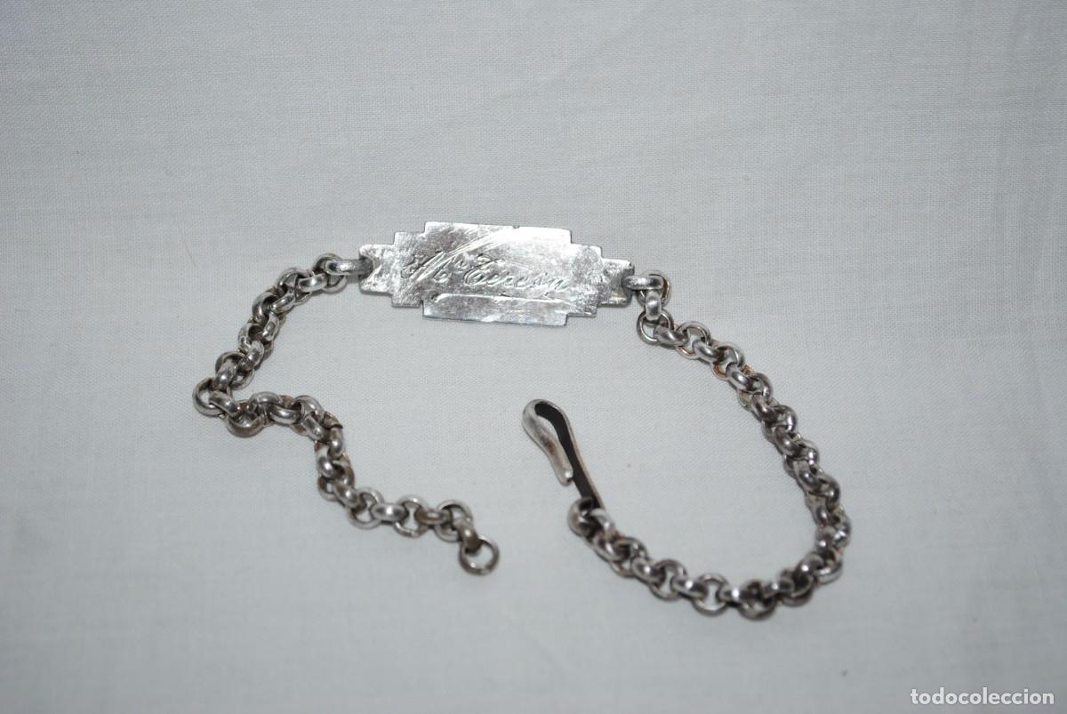 Antig&uuml;edades: ESCLAVA DE PLATA CON CRUZ GAMADA . - Foto 5
