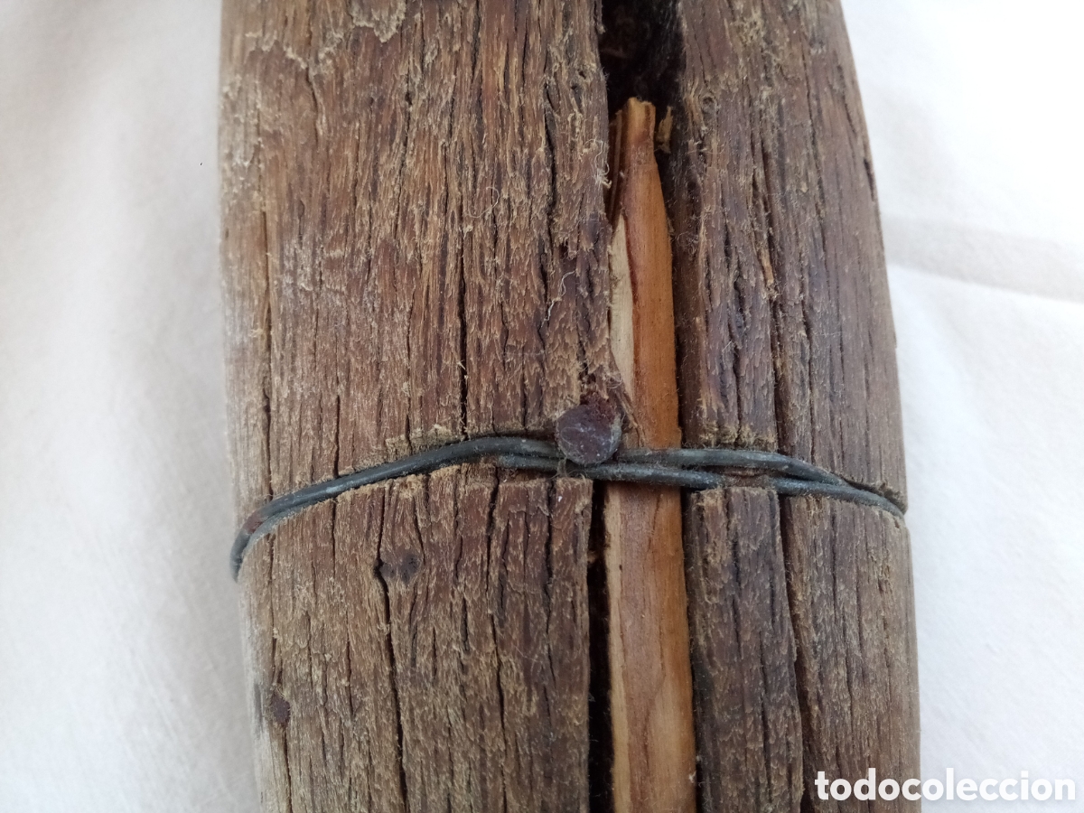 Antig&uuml;edades: MAZO PARA PICAR ESPARTO - MAZA - Foto 8