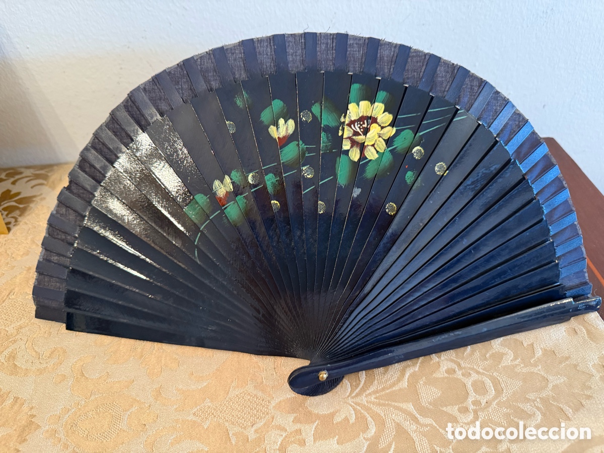 Antig&uuml;edades: Abanico pintado precioso - Foto 4