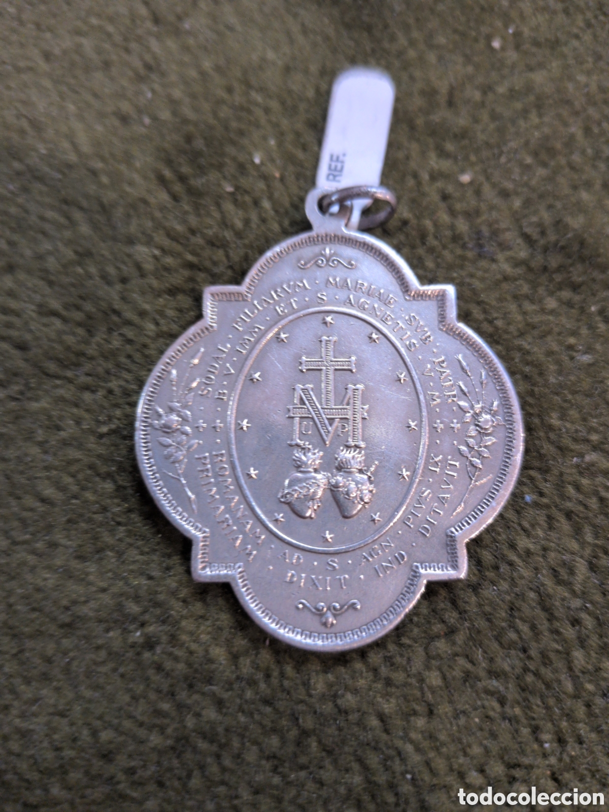 Antig&uuml;edades: Medalla sagrado coraz&oacute;n. REF-810 - Foto 2