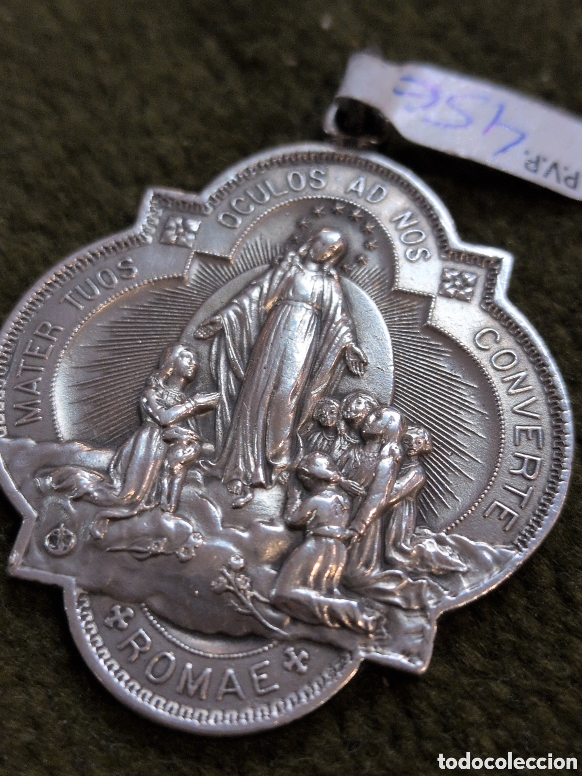 Antig&uuml;edades: Medalla sagrado coraz&oacute;n. REF-810 - Foto 3