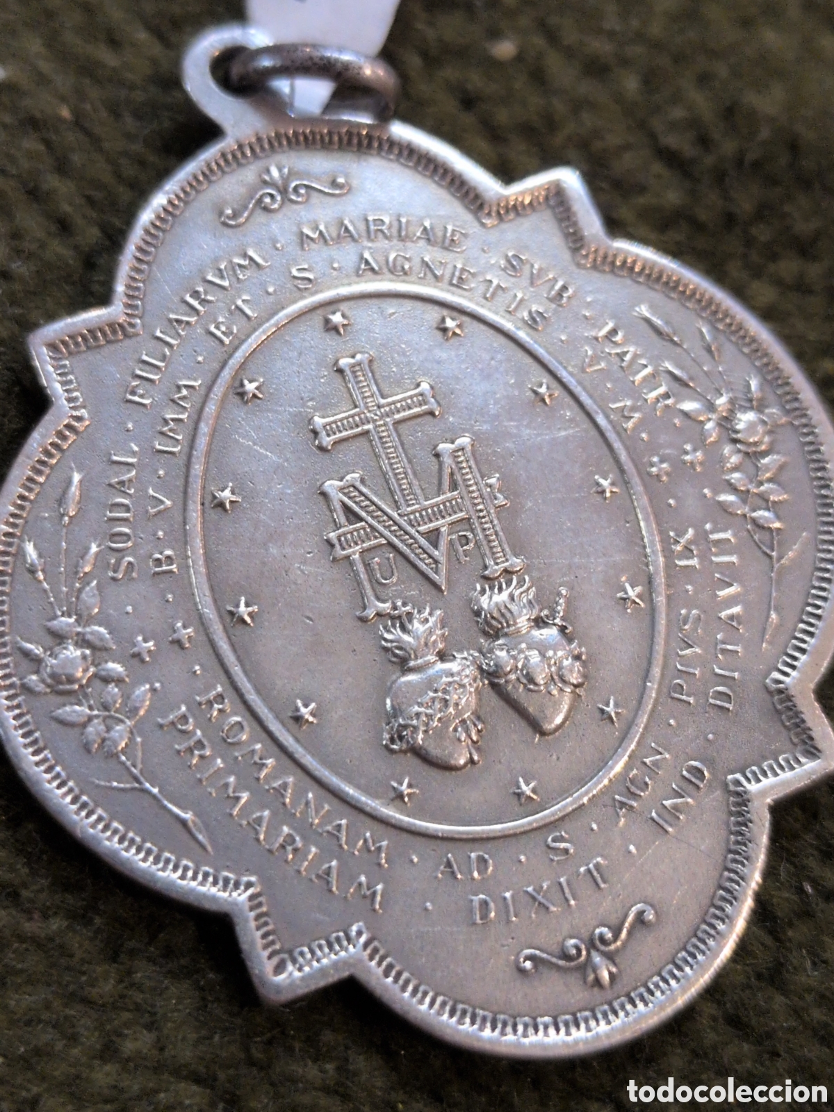 Antig&uuml;edades: Medalla sagrado coraz&oacute;n. REF-810 - Foto 4