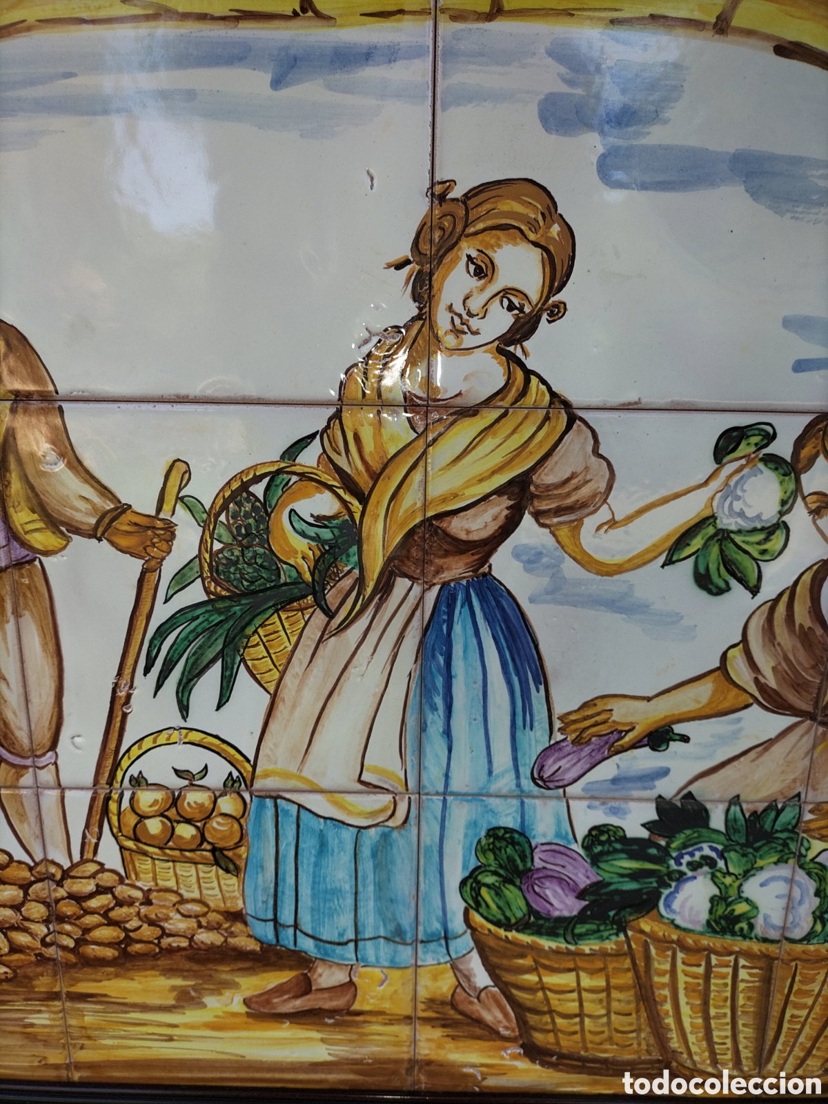 Antig&uuml;edades: CUADRO - PANEL DE CERAMICA VALENCIANA - FALLERAS - - Foto 3