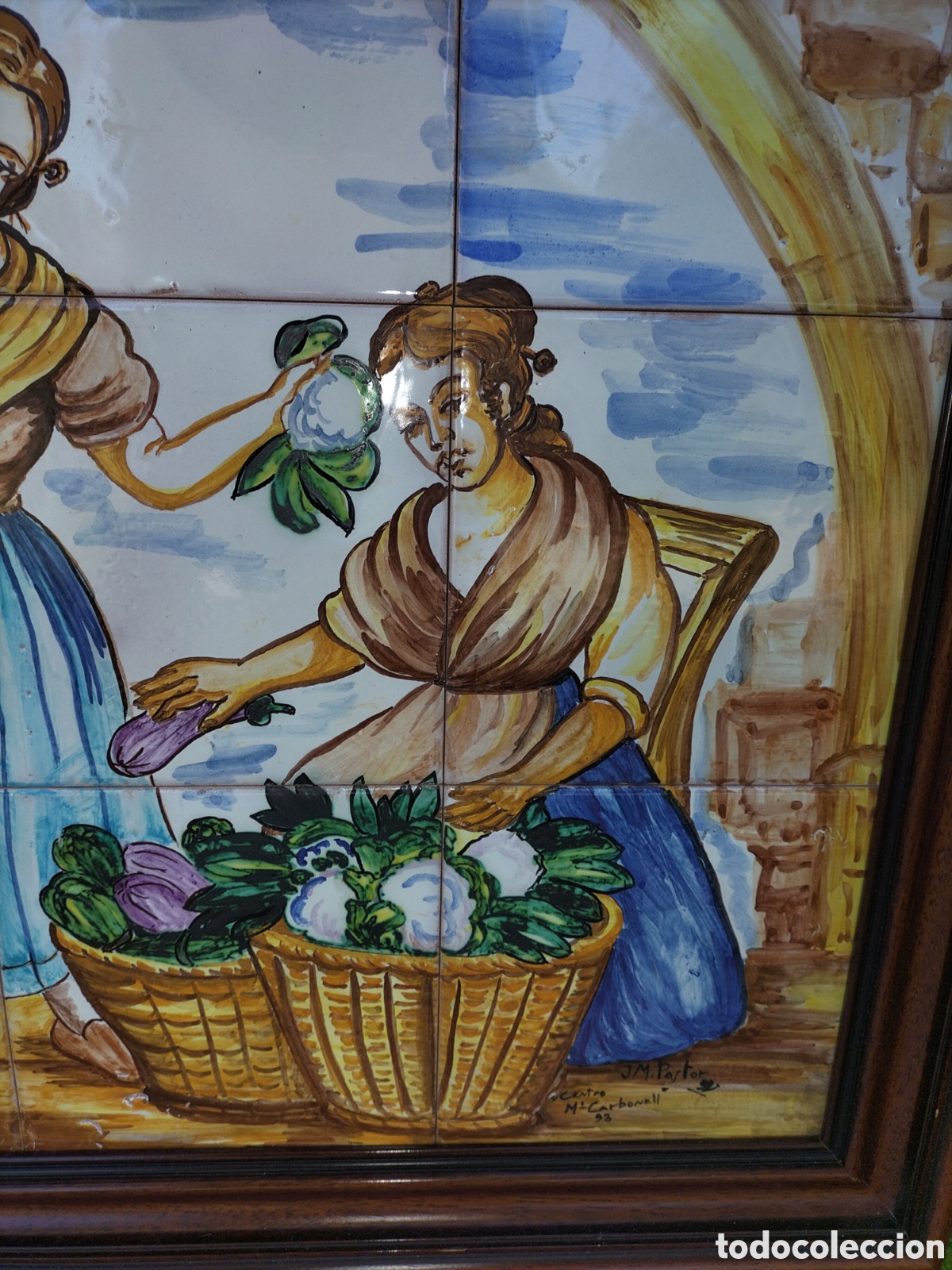 Antig&uuml;edades: CUADRO - PANEL DE CERAMICA VALENCIANA - FALLERAS - - Foto 4