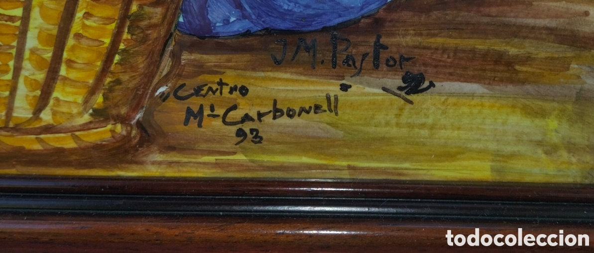 Antig&uuml;edades: CUADRO - PANEL DE CERAMICA VALENCIANA - FALLERAS - - Foto 5