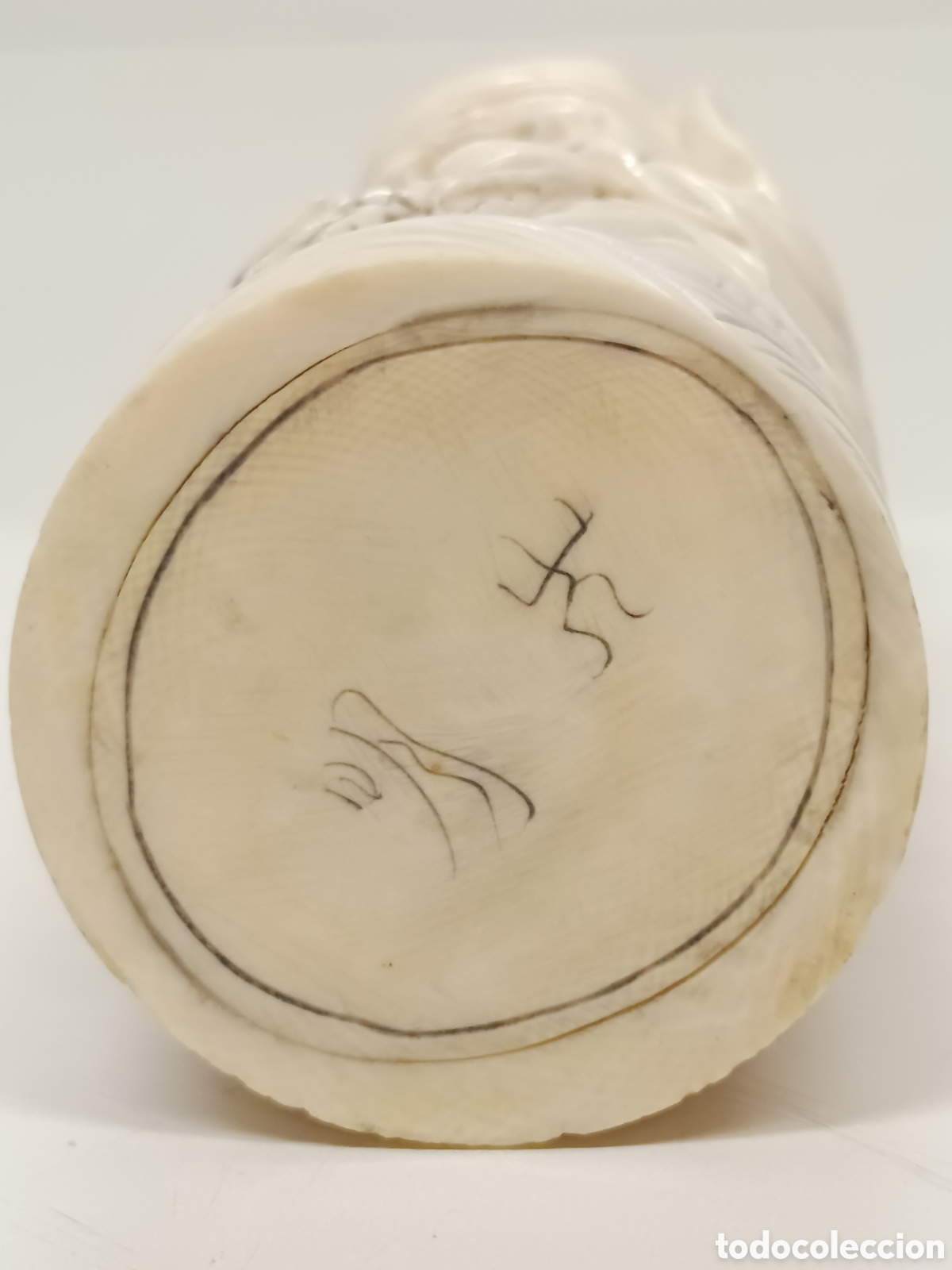 Antig&uuml;edades: Figura de Marfil Okimono Netsuke - Foto 6